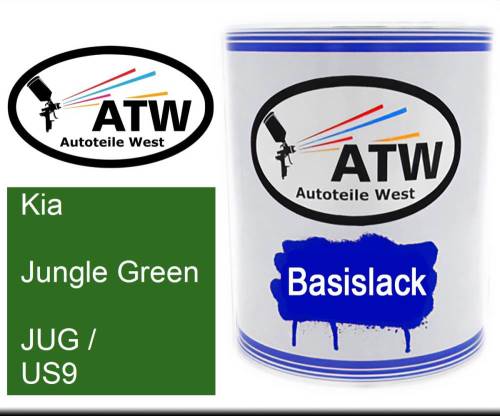 Kia, Jungle Green, JUG / US9: 1L Lackdose, von ATW Autoteile West.